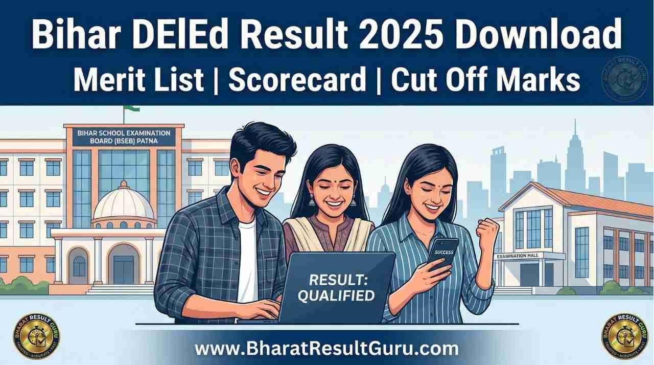 Bihar DElEd Result 2025 Download Merit List Scorecard