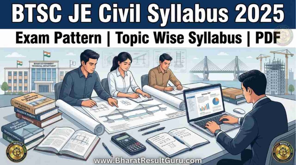 BTSC JE Civil Syllabus 2025 PDF Download