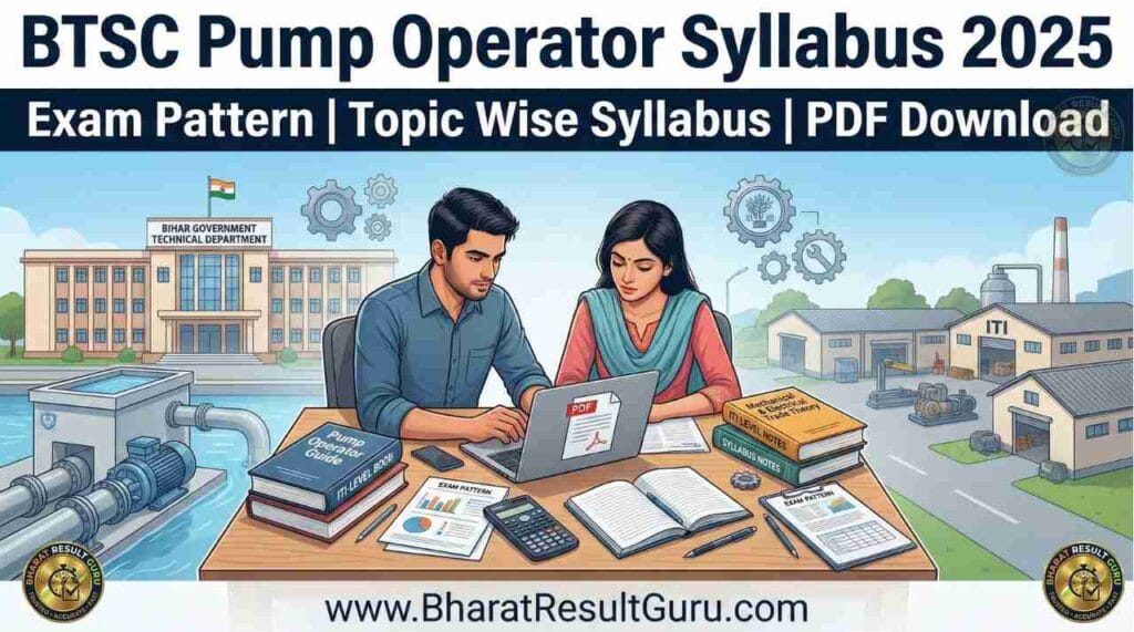 BTSC Pump Operator Syllabus 2025 PDF Download