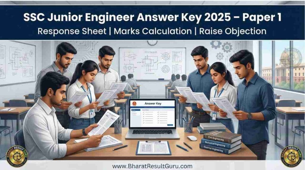 SSC Junior Engineer Answer Key 2025 Paper 1 Download