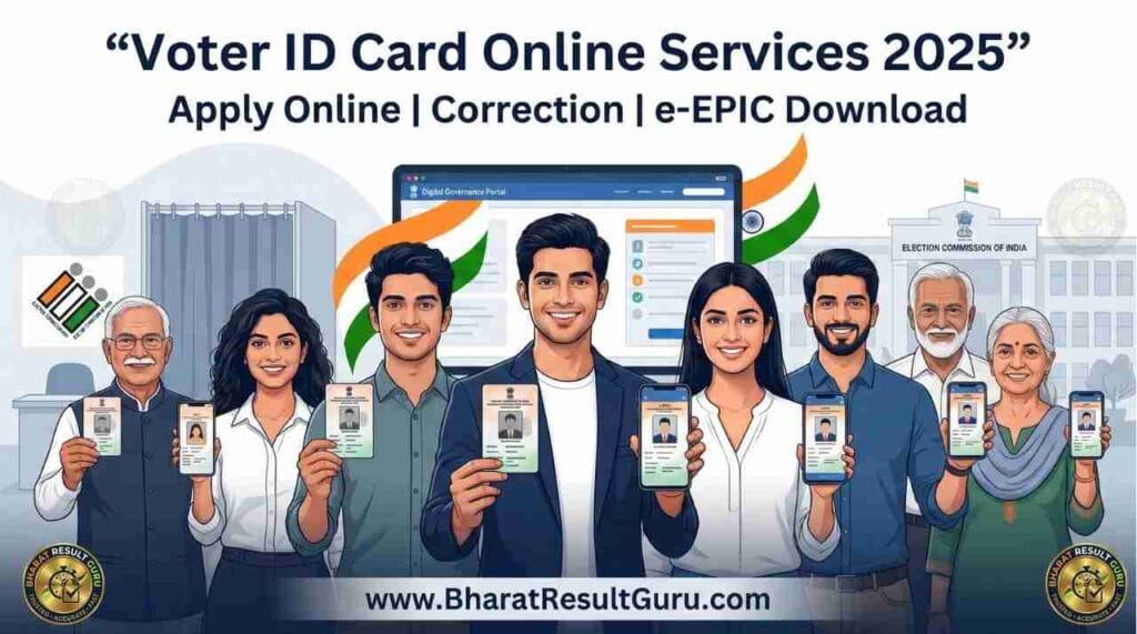 Voter ID Card Online Services 2025 Apply Online Correction e-EPIC Download